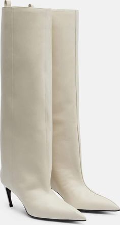 The Attico Lea 65 leather knee-high boots