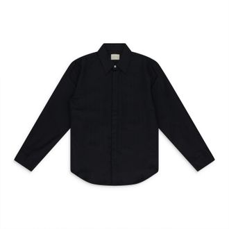 Aim&eacute; Leon Dore BLACK JACQUARD DICE BUTTON-DOWN SHIRT