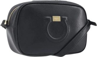 Ferragamo Pre-owned Shoulder Bag - Dames - Vintage Schoudertas - Zwart - ONE Size - Leer - Vintage