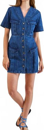 Hunter Bell Gwen Mini Dress In Harbor Denim