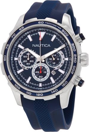 Nautica NST Chronograph Quartz Blue Dial Mens Watch NAPNSAS33