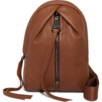 Aim&eacute;e Tamitha Leather Sling Bag in Chestnut at Nordstrom Rack