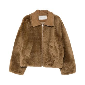 Ami Jassen, Dames, Beige, M, AMI Paris Jassen Beige