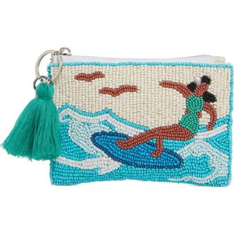 Collection XIIX Beaded Surfer Coin Purse in Beige Multi at Nordstrom Rack