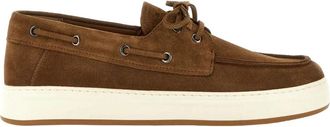 Hogan H668 Boat - Heren - Bootschoenen - Bruin - 44 EU - Leer - Schoenen