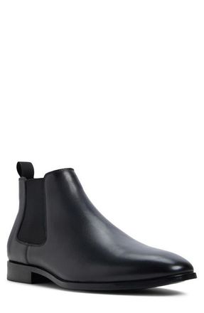 Aldo Sosa Leather Chelsea Boot in Black at Nordstrom, Size 10.5