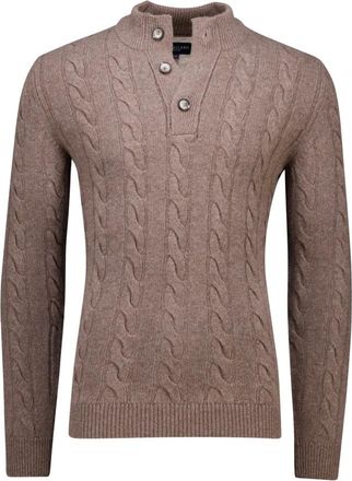 Cavallaro Truien & Vesten, Heren, Bruin, M, Wol, Gebreide Trui