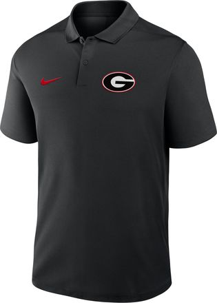 Nike Georgia Primetime Victory Primary Logo Nike Mens Dri-FIT College Polo in Black | 035800ANGB-KJH