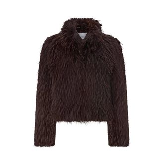 Rich & Royal Giacca in ecopelliccia a pelo lungo - - Jackets - Donna - Marrone - L