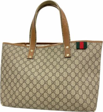 Gucci Brown Pvc Tote Bag (Pre-Owned)