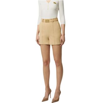Elisabetta Franchi Donna, Pantaloncini, Beige, XS, new