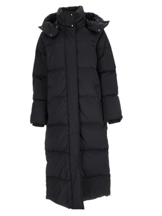 Woolrich Black Quilted Detachable Hood Down Jacket
