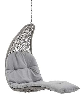 ModWay Landscape Hanging Chaise Lounge Outdoor Patio Swing Chair