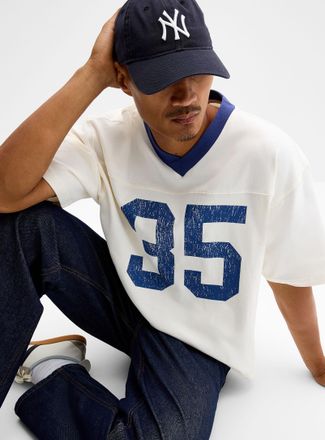 Le 31 Mens Sporty T-shirt Oversized fit