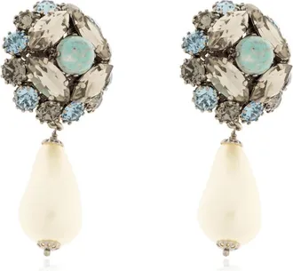Dolce & Gabbana Earrings, female, Gray, Size: ONE SIZE Re Edition Clip Earrings