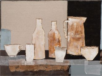 Schubiger M&ouml;bel Bild Stillleben in Anthrazit