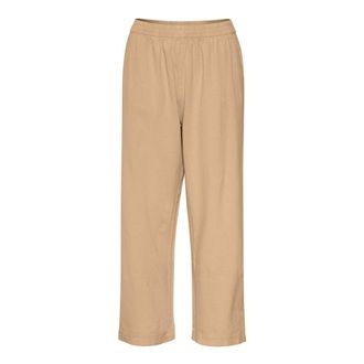 Kaffe Pantaloni Culotte Classici Sabbia - - Trousers - Donna - Beige - 3XL