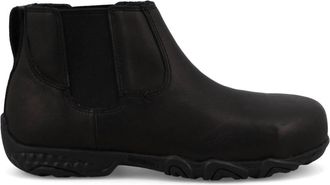 Twisted X Boots Womens Work Chelsea Driving Moccasins In Black