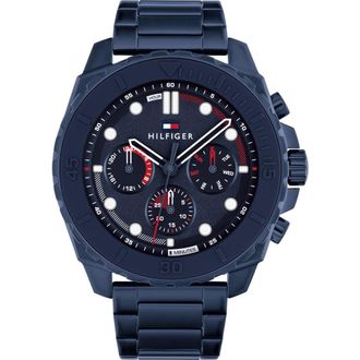 Tommy Hilfiger Morgan Chronograph Bracelet Watch, 48mm in Blue at Nordstrom Rack