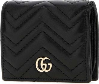 Gucci Chevron-Quilted Lambskin Wallet - Black
