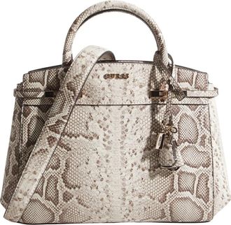 Guess Melinda Triple Comp - Dames - Handtassen - Beige - ONE Size - Tassen