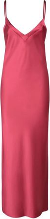 Blanca Vita Arcitium Satin Maxi Dress - Dames - Maxi kleedjes - Rood - 2XS - Polyester - Kleedjes