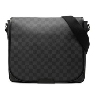 Louis Vuitton Pre-owned Daniel MM - Dames - Pre-owned - Zwart - Maat: ONE Size Leer