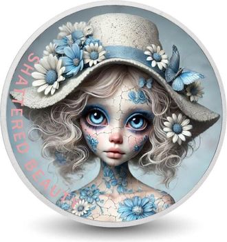 OEM Belleza Destrozada: Grietas Florecientes Color Plata De 1 Oz