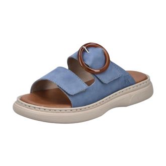 Rohde Platte Sandaal - Dames - Schoenen - Blauw - Maat: 41 EU Leer