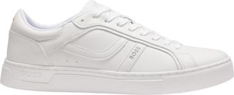 HUGO BOSS Rhys Tenn PU - Heren - Sneakers - Wit - 44 EU - Polyester - Schoenen