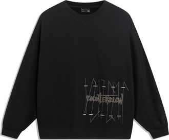 Li-Ning Counterflow Graphic Sweatshirt Black AWDT571-1