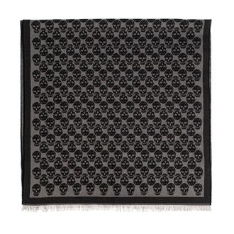 Alexander McQueen Alexander McQueen, Scarves, male, Black, Size: ONE SIZE Scarf with a distinctive skull motif