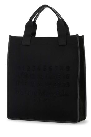 Maison Margiela Womens Black Canvas Shopping Bag Blackblackblack Borse A Mano