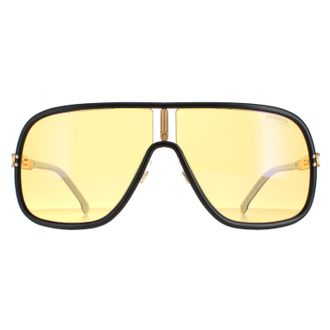 Carrera Aviator unisex mat zwart geel gele flaglab 11