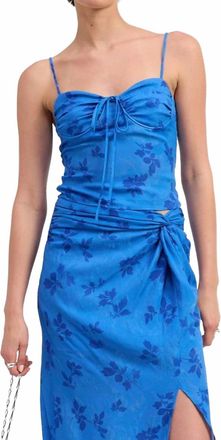 Emory Park Azure Bloom Top In Blue
