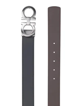 Ferragamo Mens Belts Black Calf Leather