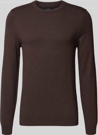 Mc Neal Strickpullover mit Kaschmir-Anteil in Schoko Melange, Größe XXXL