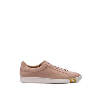 Bally Elegante Katoenen Leren Sneakers - Dames - Sneakers - Roze - 38 EU - Katoen - Schoenen