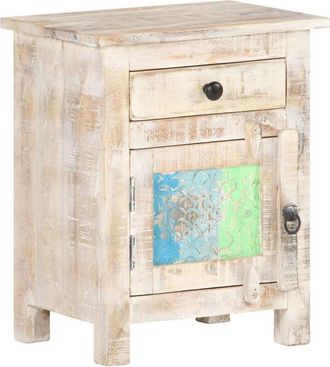 vidaXL Bedside Cabinet 40x30x50 cm Rough Acacia Wood Vidaxl