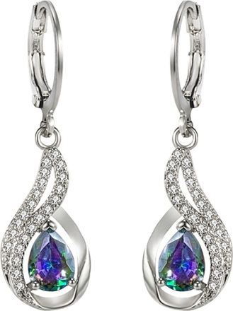 Generic Silver Earrings For Women Dangling, Sterling Silver Earrings: Dangle Earrings Diamond Earrings Sparkly Jewelry Earrings Dangly Earrings Moonstone Jewe