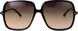 Isabel Marant Oversized Vierkante Acetaat Zonnebril - Dames - Zonnebrillen - Zwart - 59 MM - Accessoires