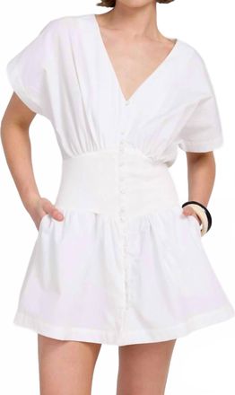 Sovere Versed Mini Dress In Chalk