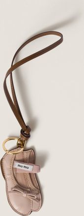 Miu Miu Miu Ballet leather keychain trick