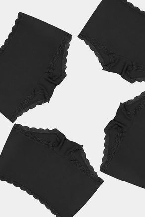Stripe and Stare Hipster Four Pack in Black at Nordstrom, Size X-Small Uk
