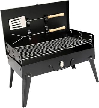 OEM Barbacoa De Camping Plegable Y Port&aacute;til Con Accesorios, Barbacoa Port&aacute;til Para Exteriores De 44&times;27&times;47 Cm, Adecuada Para Correr Por Senderos, Hacer Sen