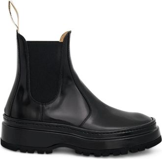 Jacquemus Zwarte enkellaarzen voor heren - Heren - Chelseaboots - Zwart - 41 EU - Leer - Schoenen