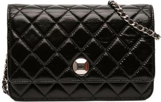 Chanel Pre-owned Vintage Cross Body Bag - Dames - Vintage Schoudertas - Zwart - ONE Size - Leer - Vintage