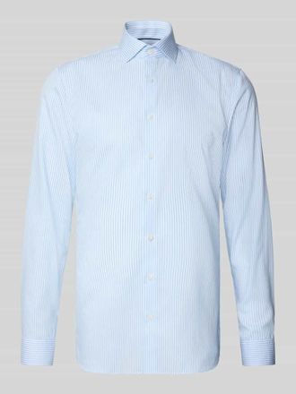 Olymp No. 6 Super Slim Fit Businesshemd mit Kentkragen in Bleu, Gr&ouml;&szlig;e 39