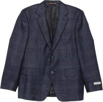 Canali Gekreid Blazer - Heren - Blazers - Blauw - 2XL - Wol - Jassen