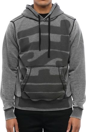 Diesel Grey Regular Logo Hoodie